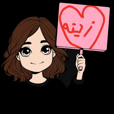 realistic girl holding up a sign