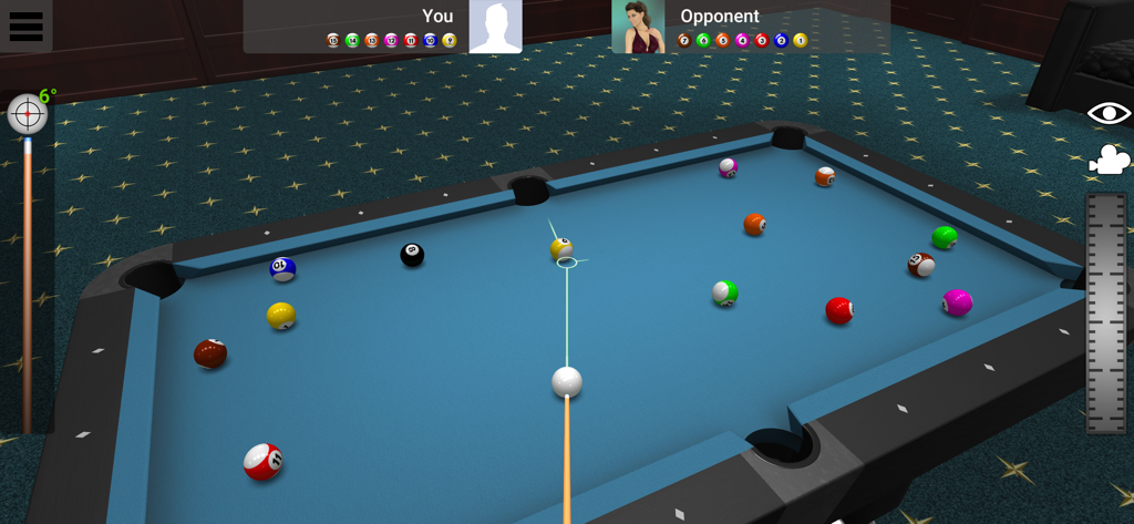 Pool Online - 8 Ball, 9 Ball - Una mesa de billar 3D en Pool Online con física realista y puntería de taco