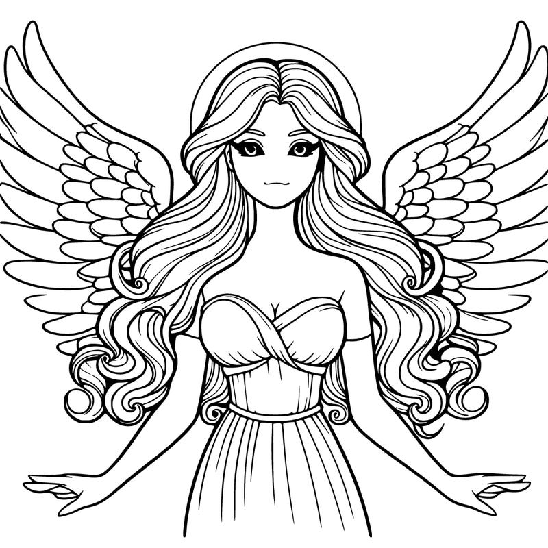 a realistic angel or goddess