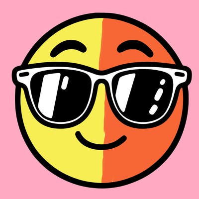emoji with sunglasses