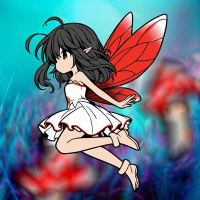 manga fairy flying