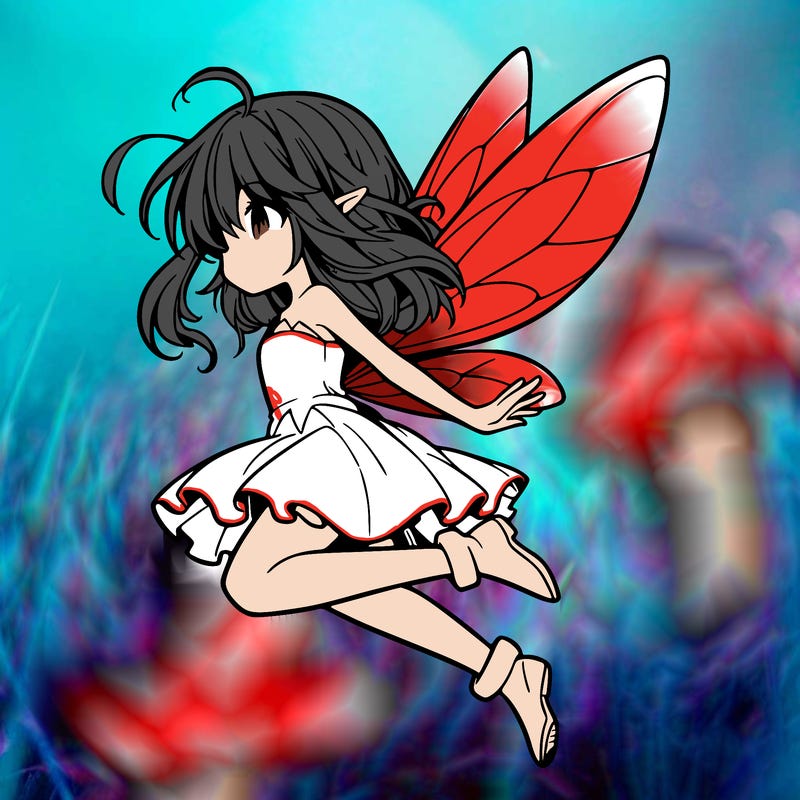manga fairy flying