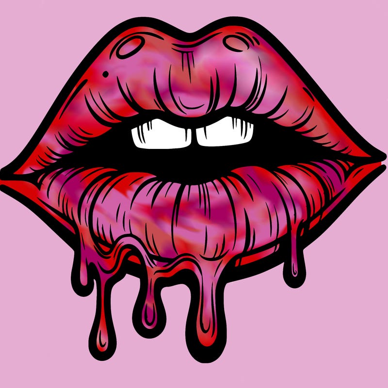 lips that look realistic and drip