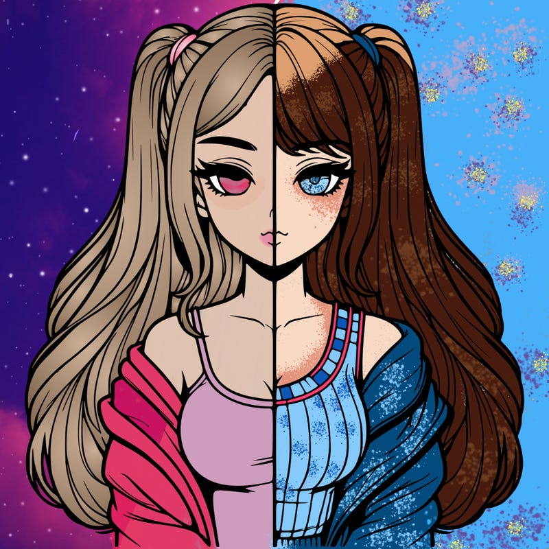 realistic girl split