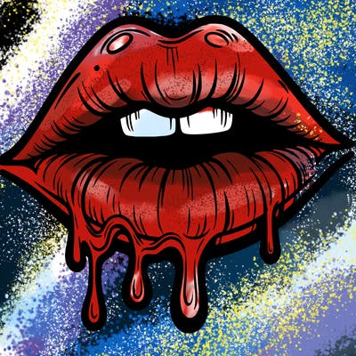 lips that look realistic and drip