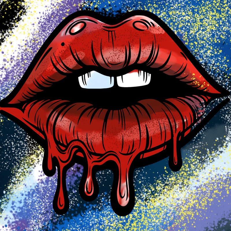 lips that look realistic and drip