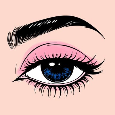 eye closed realistic