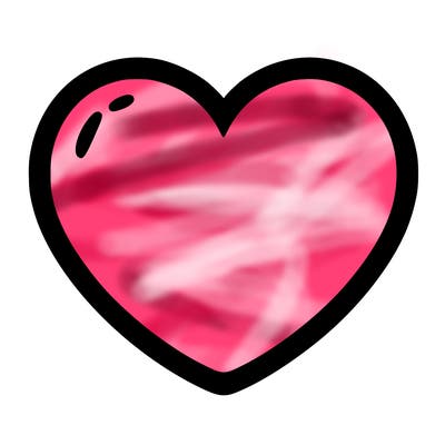 a blank heart