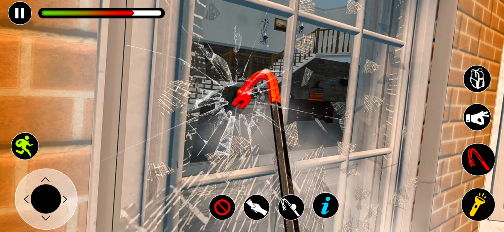 Thief Simulator Stealth Game - Thief Simulator 스텔스 게임에서 쇠지렛대로 집 창문을 깨는 플레이어의 1인칭 게임 플레이