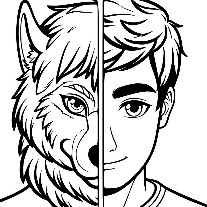 half wolf half human