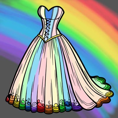 wedding dress-corset and a long and flowy skirt