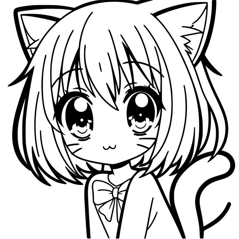 cat anime girl