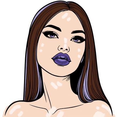 realistic woman with full lips
