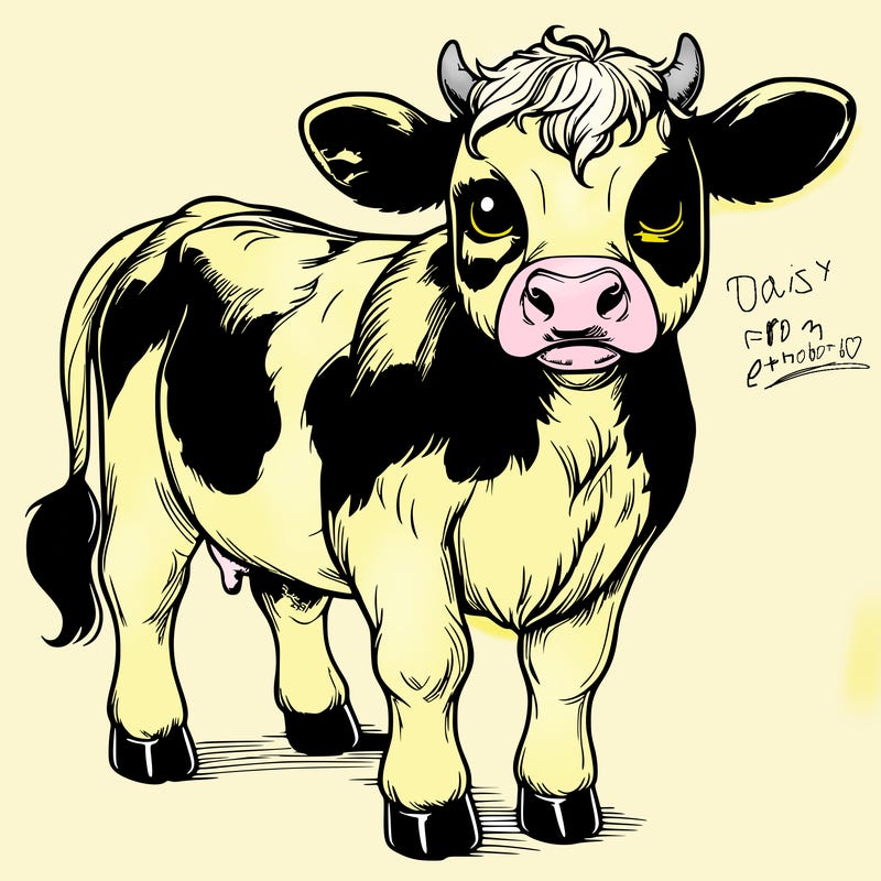 realistic cow
