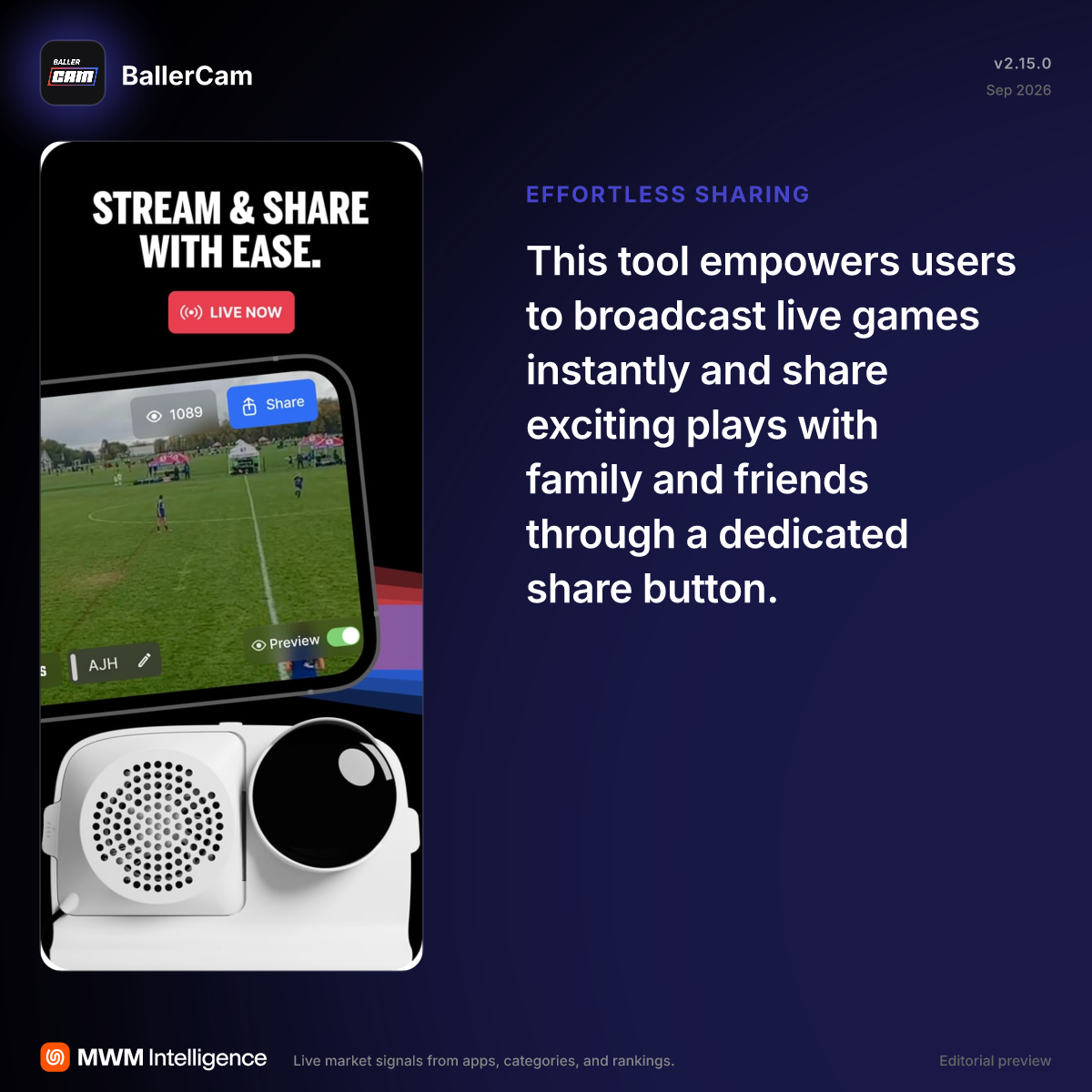 BallerCam - Sports App | MWM