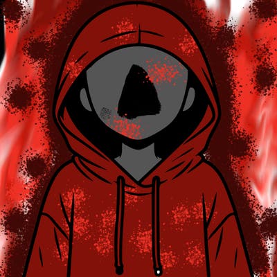 faceless girl in hoodie