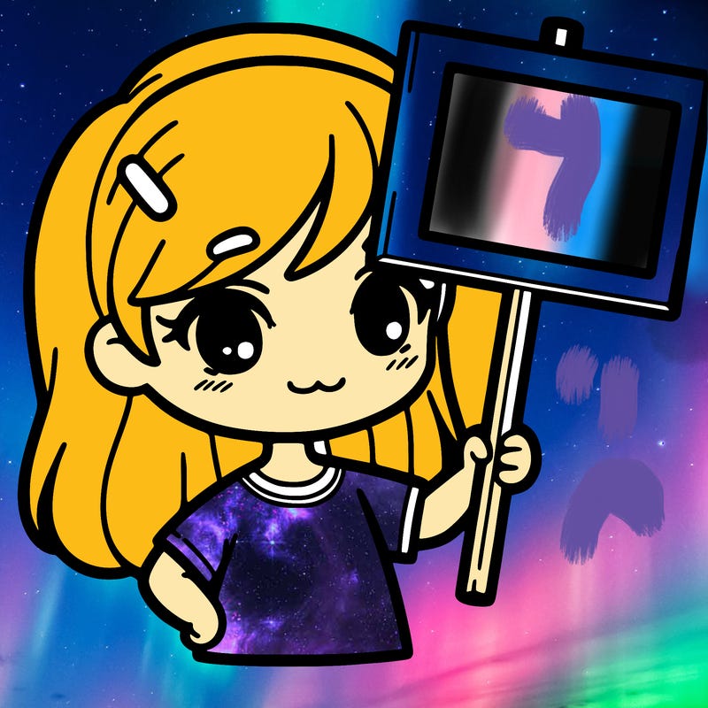 girl with sign