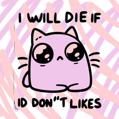 a cat that will die if we don’t get 10 likes