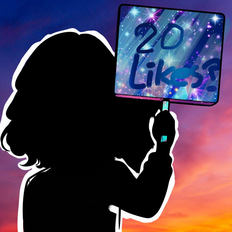realistic girl holding up a sign