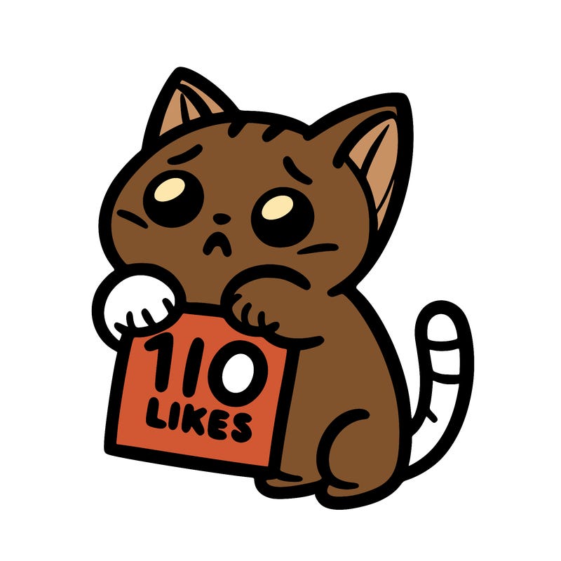 a cat begging for 10 likes