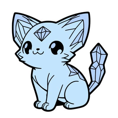 crystal kitten