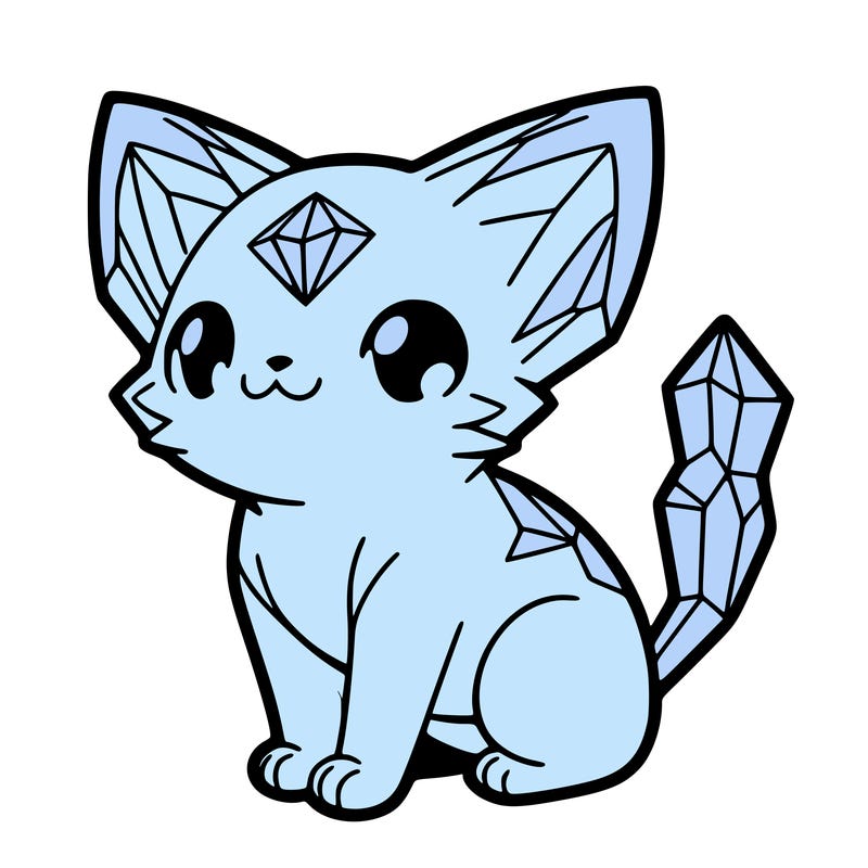 crystal kitten