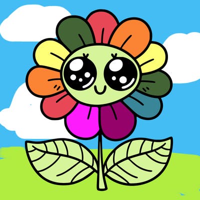 flower with eyes