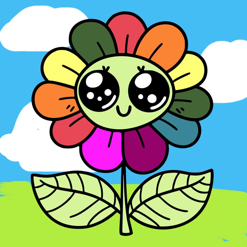 flower with eyes