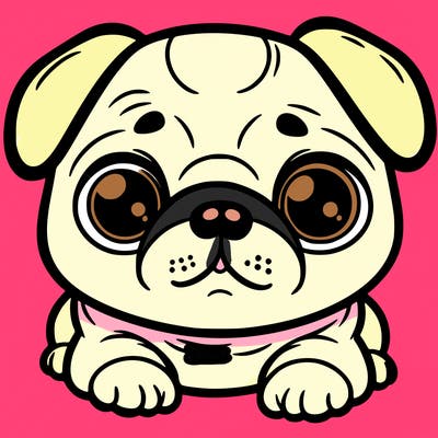 pug dog cute