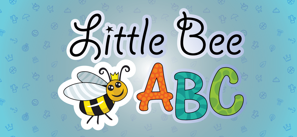 Little Bee ABC Fun - Little Bee ABC Fun title screen with a friendly cartoon bee and colorful alphabet letters.
