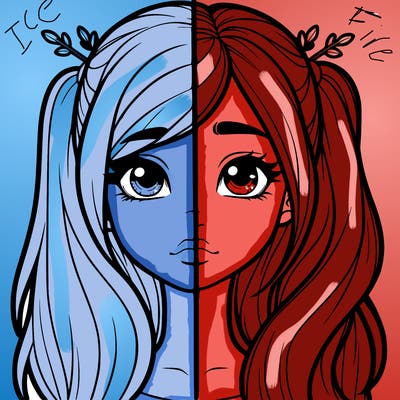 realistic girl split