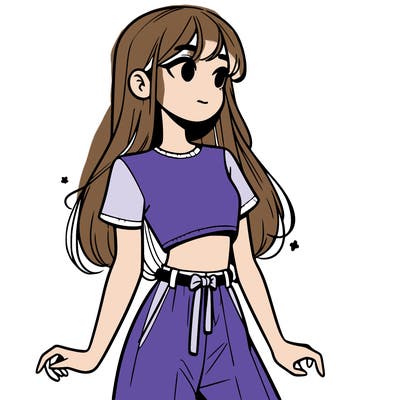 girl in a cute crop top