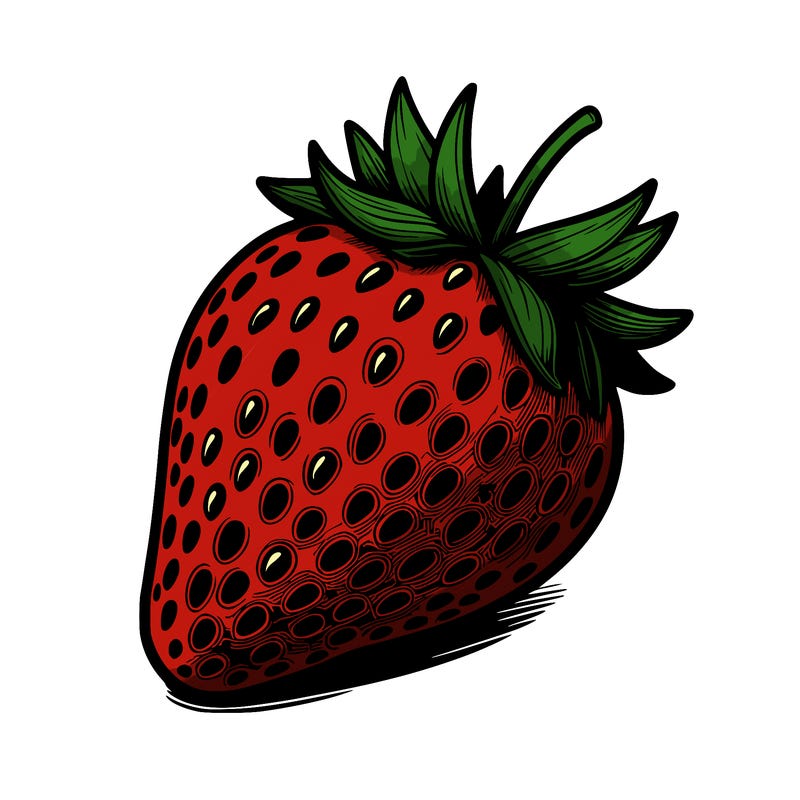 realstic strawberry
