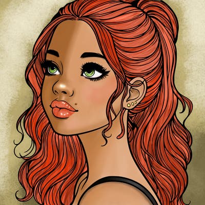 beautiful realistic girl