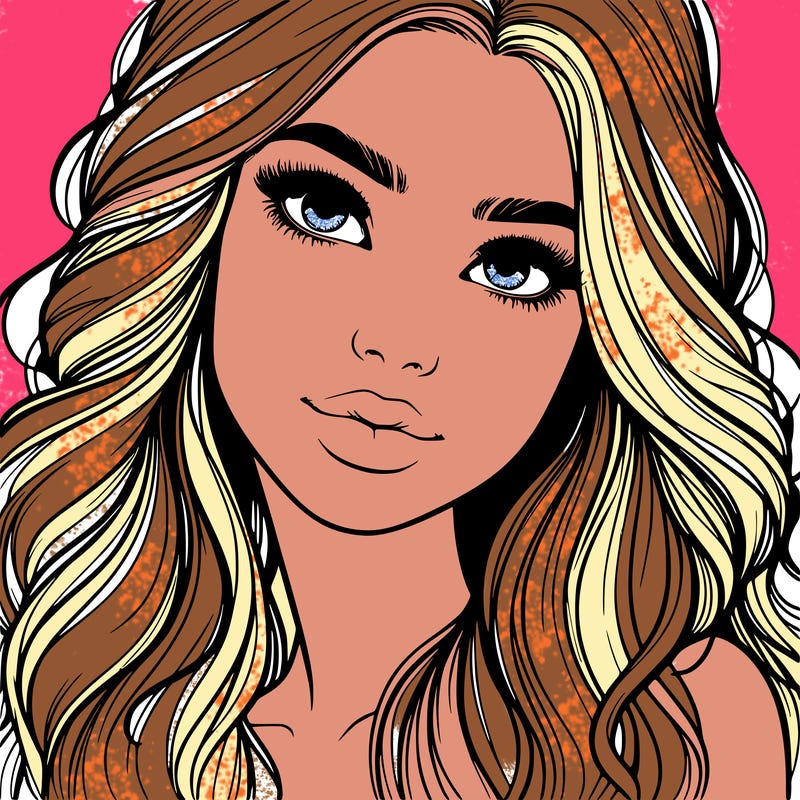 beautiful realistic girl