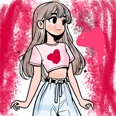 girl in a cute crop top