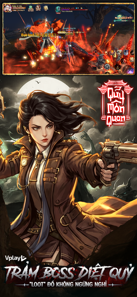 Quỷ Môn Quan - Vplay - Character art and 3D combat gameplay from the Vietnamese MMORPG Quy Mon Quan Vplay