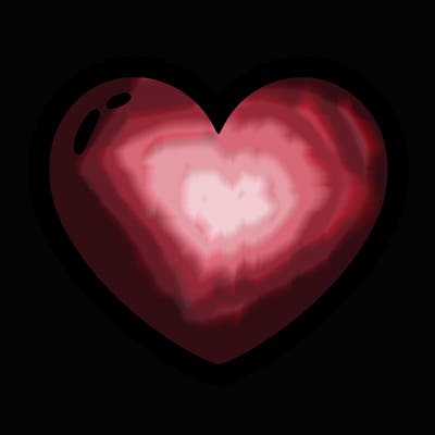 a blank heart