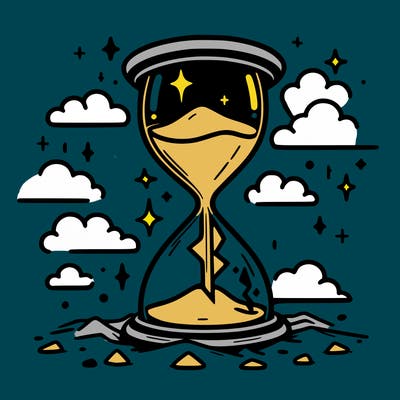 hourglass broken