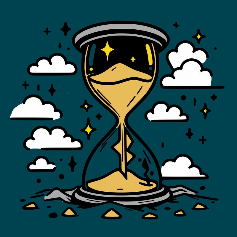 hourglass broken