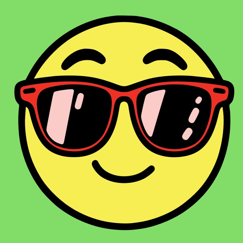 emoji with sunglasses