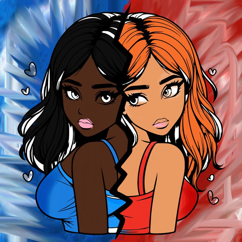 realistic girl split