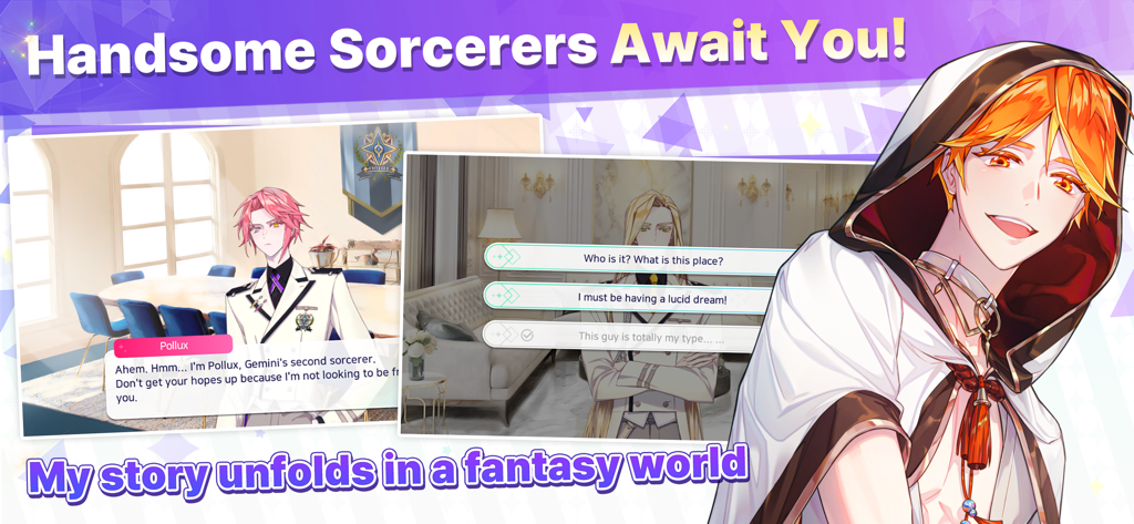 Arcana Twilight : Anime game - Anime characters and story dialogue in Arcana Twilight dating simulation game