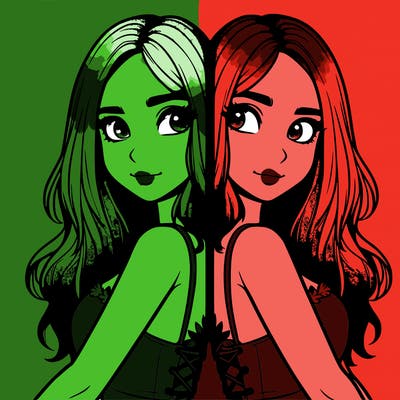 a realistic girl split