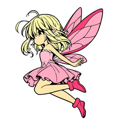 manga fairy flying