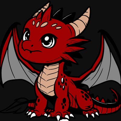 fierce baby night dragon