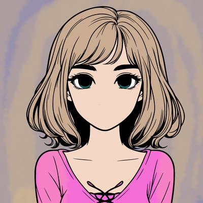 realistic girl with no mouth