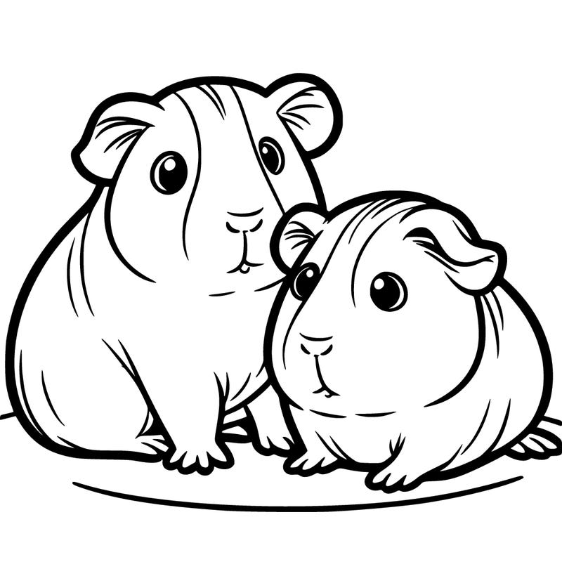 two guinea pigs