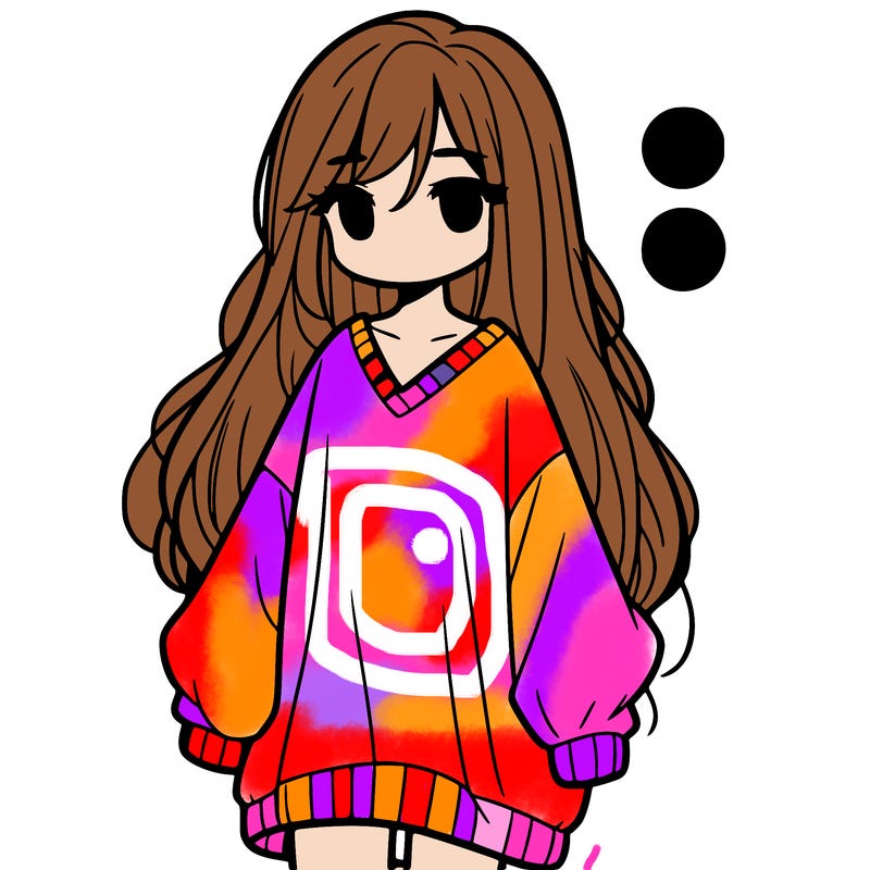 girl wearing a oversized shirt and long hair