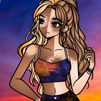 girl in crop top
